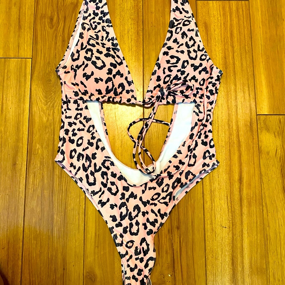Pink Leopard Swimsuit